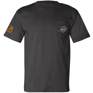 Winchester Legend - Legend Rider Flag - Short Sleeve Pocket T-Shirt - Made in USA