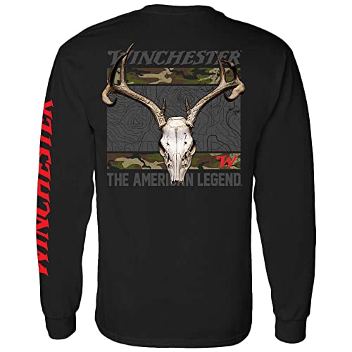 Winchester Pro - Skull Camo Map - Long Sleeve T-Shirt