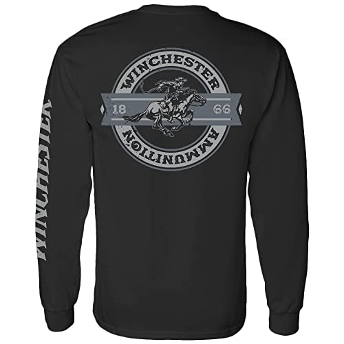 Winchester American Legend Rider Graphic Tee - Men's Classic Fit Cotton T-Shirt With Vintage Brand Design