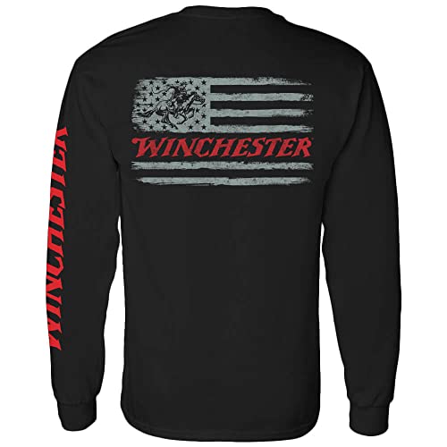 Winchester Pro - Grunge Two Tone Flag - Long Sleeve T-Shirt