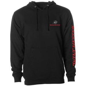 Winchester Pro - Rider in Circle - Fleece Pullover Hoodie