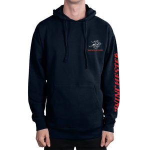 Winchester Pro -  Grunge Two Tone Flag - Fleece Pullover Hoodie