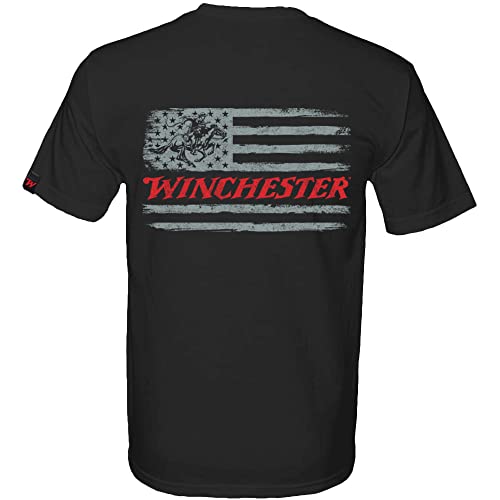 Winchester Pro - Grunge Style Two Tone Flag - Short Sleeve T-Shirt
